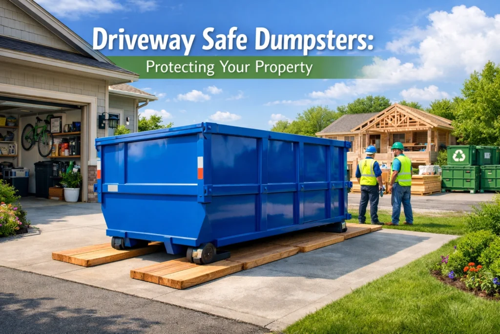 Driveway Safe Dumpsters: Protecting Your Property
