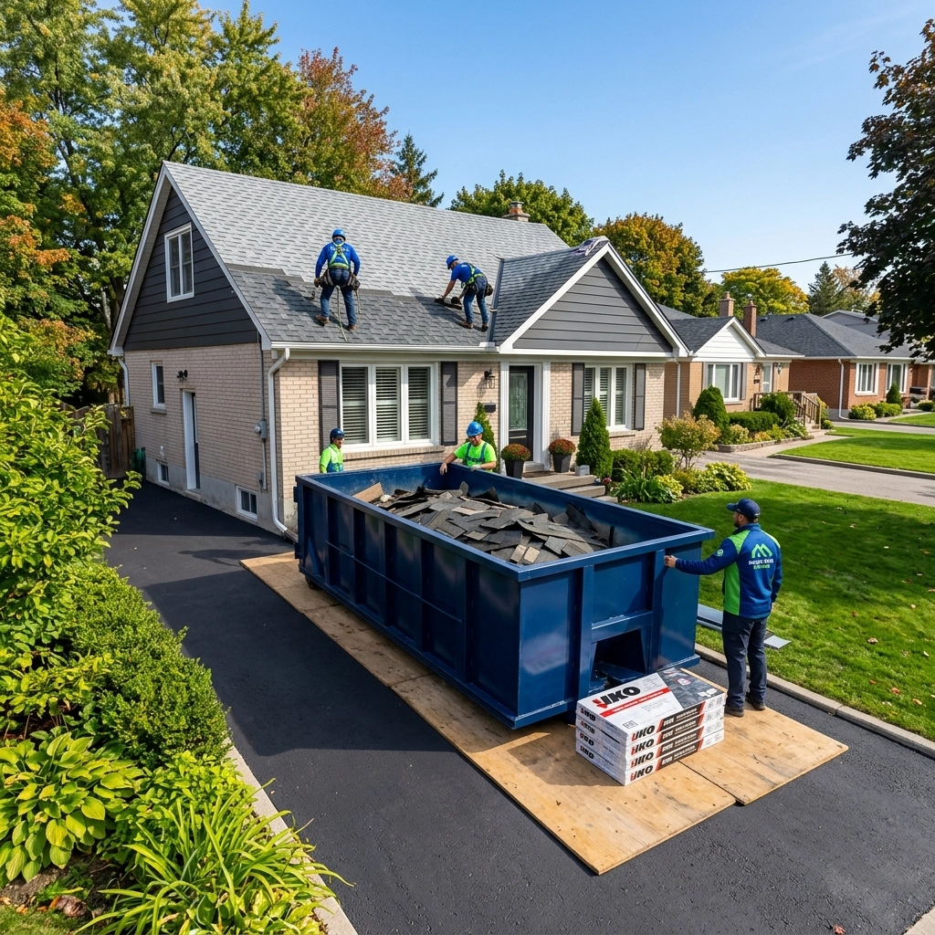 Roofing Season in North York: Choosing the Right Bin for Shingles