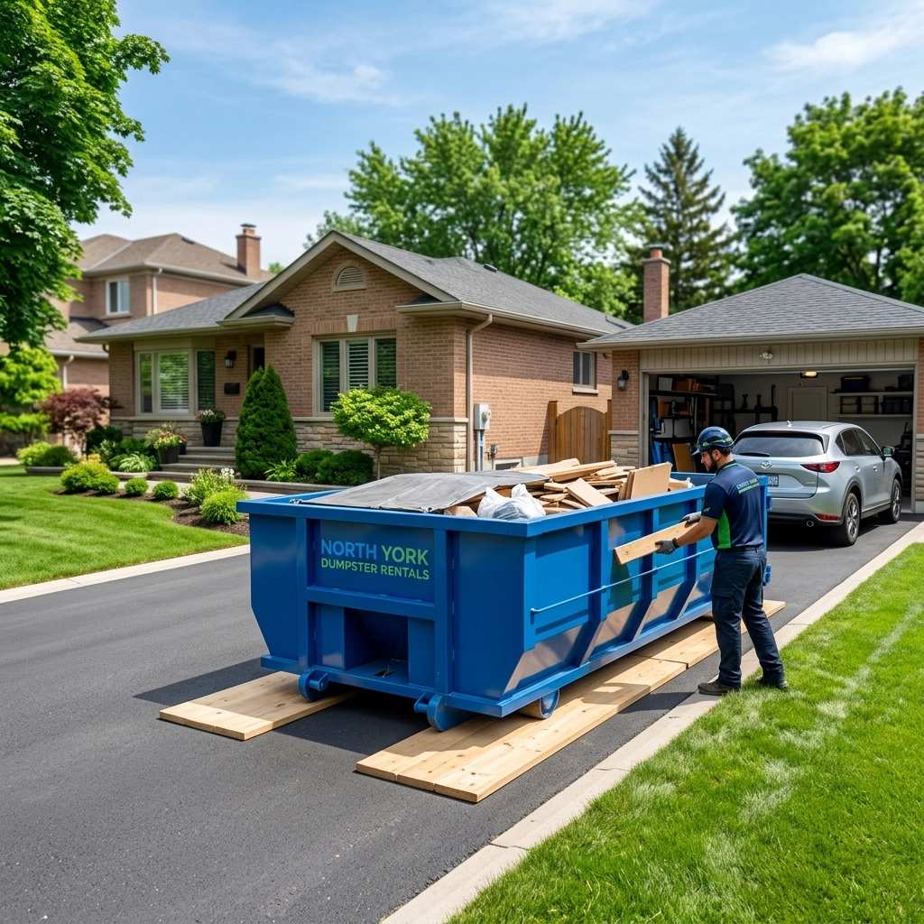 Driveway-Safe Dumpsters: Protecting Your North York Property