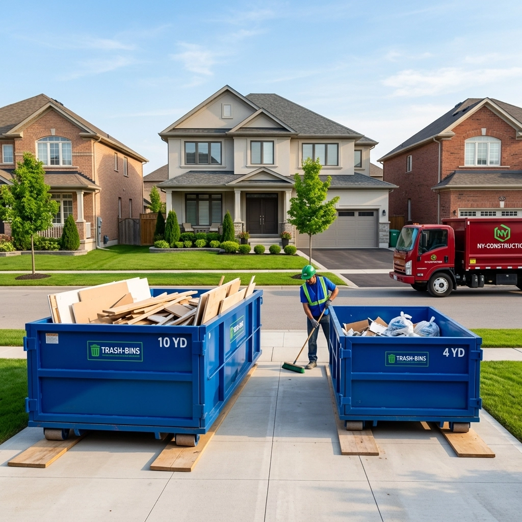 Managing Heavy Construction Debris: 4-Yard vs 10-Yard Bins in North York