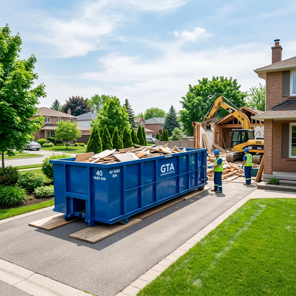 Managing Massive Projects: 40-Yard Bins for GTA Demolition