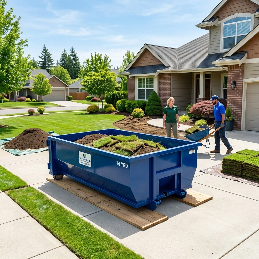 Landscape Logistics: Using a Bin for Soil and Sod Disposal