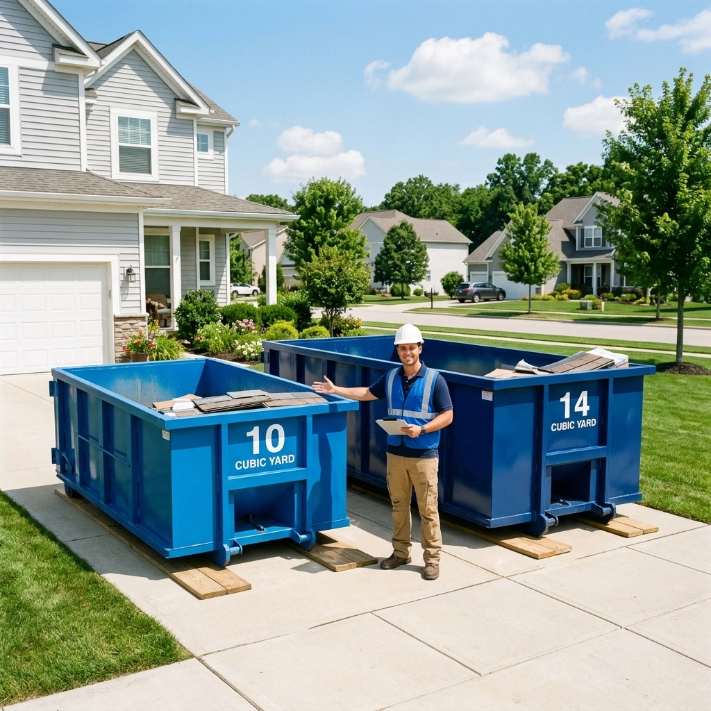 Roofing Bin Rentals: 10-Yard vs 14-Yard Options Compared