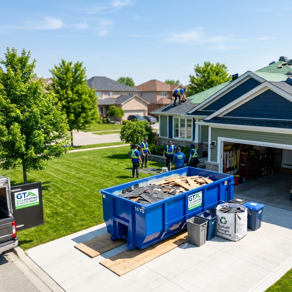 Roofing Projects in the GTA: Managing Shingle Waste